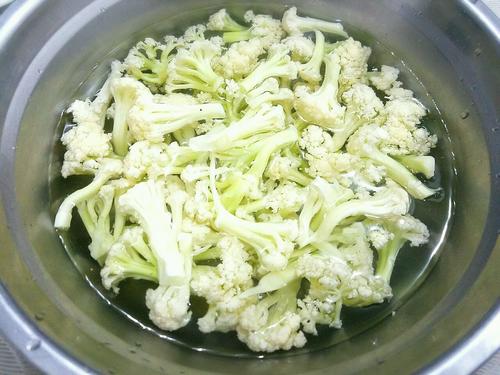 【五花肉炒有机菜花】