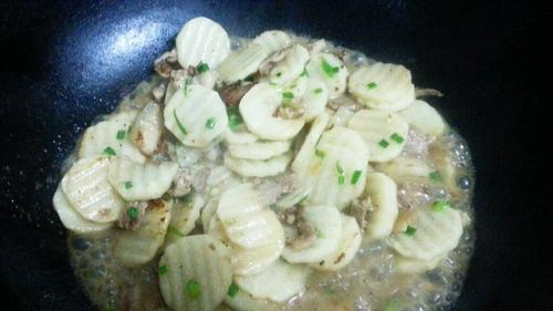 【肉丝炒山药】