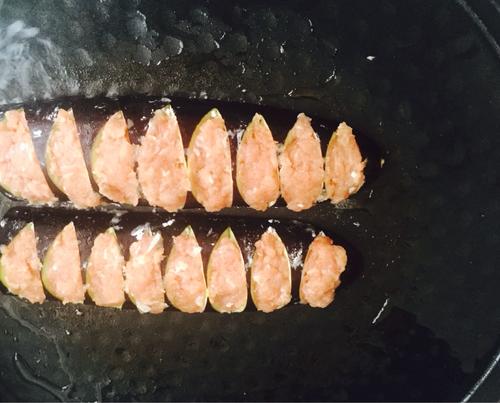 【香煎肉酿茄子】