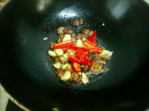 【五花肉炒有机菜花】