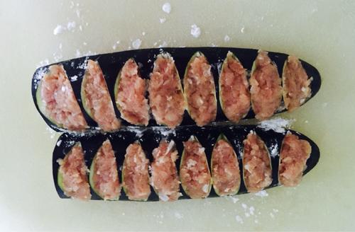 【香煎肉酿茄子】