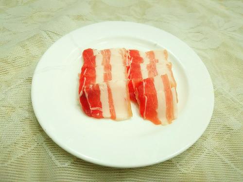 【五花肉炒有机菜花】