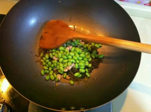 【毛豆炒咸菜】