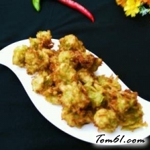 炸丝瓜丸子的做法