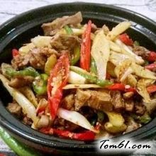 双椒仔姜鸭的做法