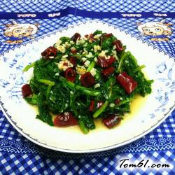 蒜蓉茼蒿菜的做法