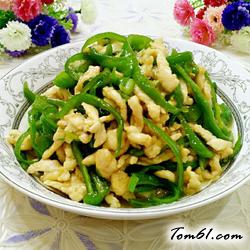 青椒炒鸡丝的做法