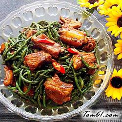 排骨烧豇豆的做法