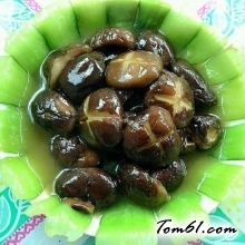 香菇炒油菜的做法