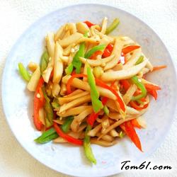 双椒杏鲍菇的做法