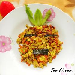 虾皮胡萝卜鸡蛋碎的做法