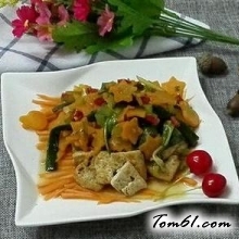 家常炒豆腐的做法