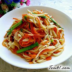 清炒双丝的做法