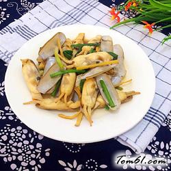 清炒蛏子的做法