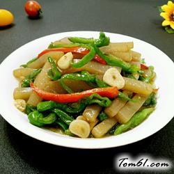 青椒炒魔芋的做法