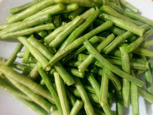 【叉烧炒豇豆】