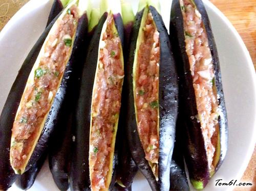 【蒜香烧茄盒】