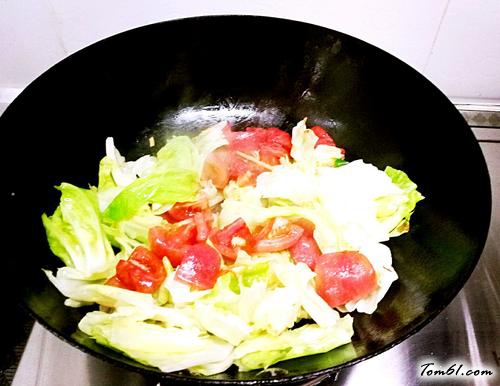 【大头菜炒西红柿】
