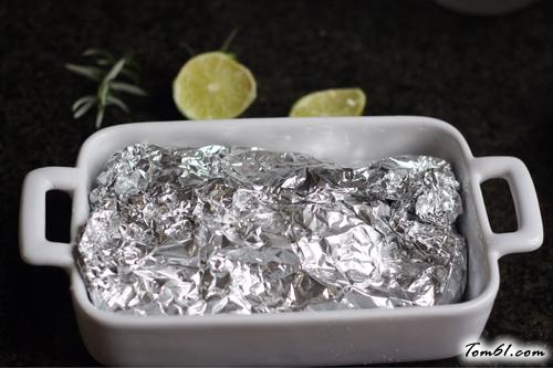 【柠檬芦笋烤三文鱼】