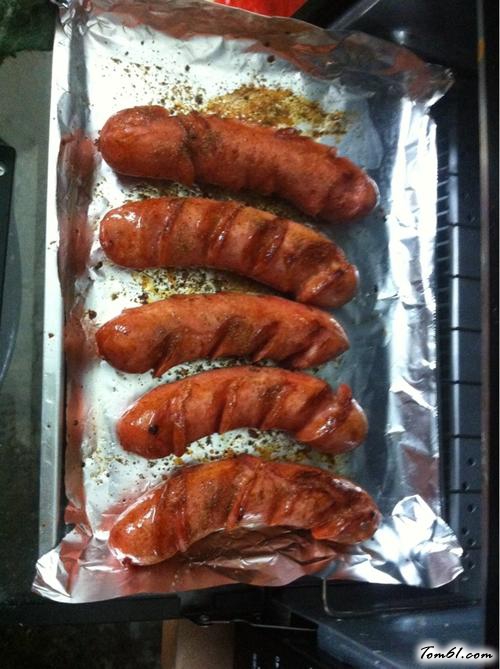 【烤热狗（烤箱版）】