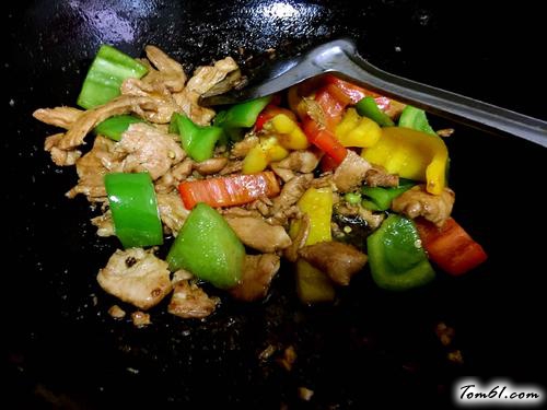 【彩椒鸡脯肉】