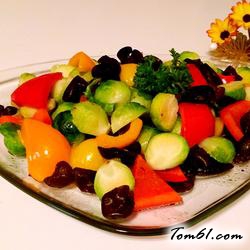 素炒球芽甘蓝的做法