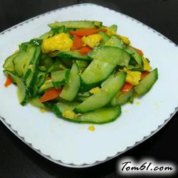 黄瓜炒鸡蛋的做法