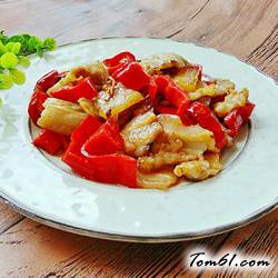 红椒炒肉的做法