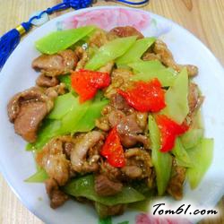 莴笋小炒肉的做法