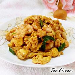 鲜虾仁炒蛋的做法
