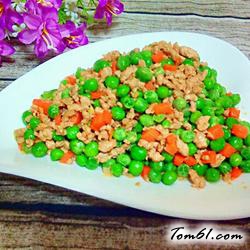 肉末炒豌豆的做法