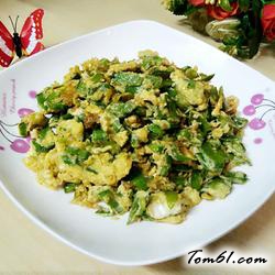 荷兰豆煎蛋的做法