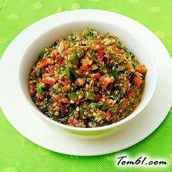 油泼彩椒的做法