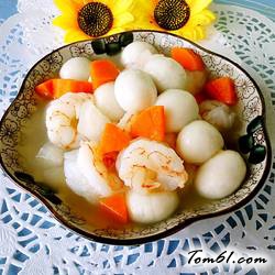 汤圆蔬菜羹的做法