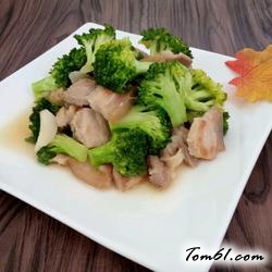 西蓝花炒肉的做法