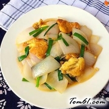 洋葱炒鸡蛋的做法