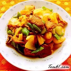 里脊肉炒日本豆腐的做法