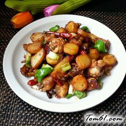 香辣土豆炒鸡块的做法