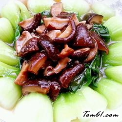 香菇扒油菜的做法