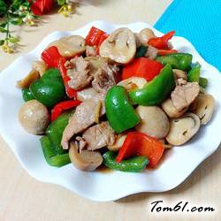 草菇炒瘦肉的做法