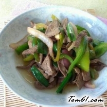 猪肝炒青椒的做法