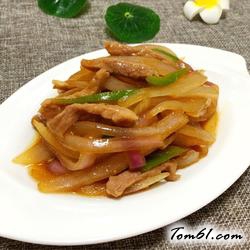 洋葱炒肉丝的做法2