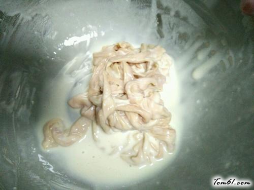 【韭菜炒鸭肠】