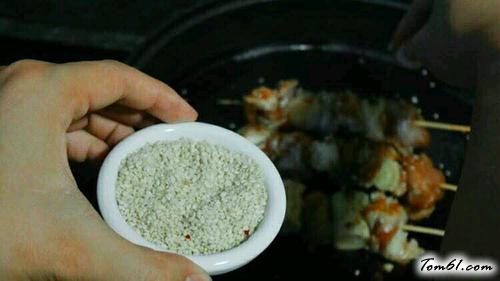 【大葱煎鸡肉串】