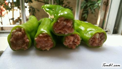 【辣椒酿肉】