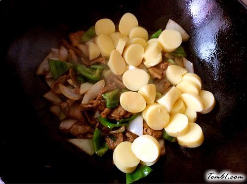 【里脊肉炒日本豆腐】