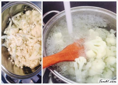 【火腿炒菜花】