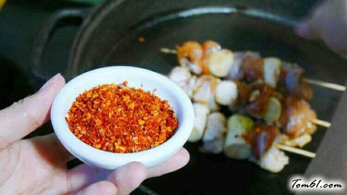 【大葱煎鸡肉串】