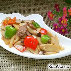 彩椒炒杏鲍菇的做法