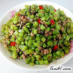 橄榄菜四季豆的做法